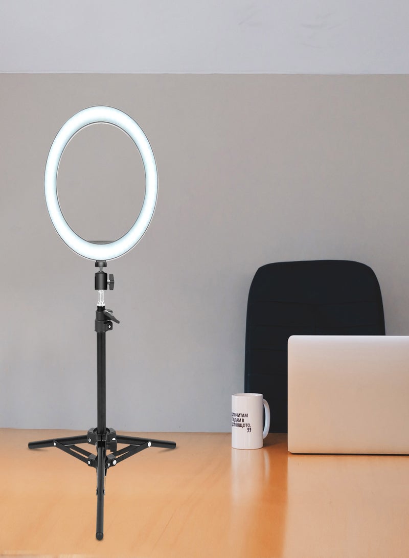 Adjustable Video Light Stand Tripod Stand 2-section 50cm Payload 1.5KG with Universal 1/4-inch Interface for Video LED Light Phone Holder Camera  - Image 5