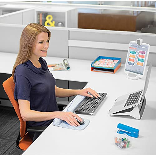 Fellowes PlushTouch Foam Mouse Pad Wrist Support with MICROBAN - Gray Lattice (9549701) - Image 4