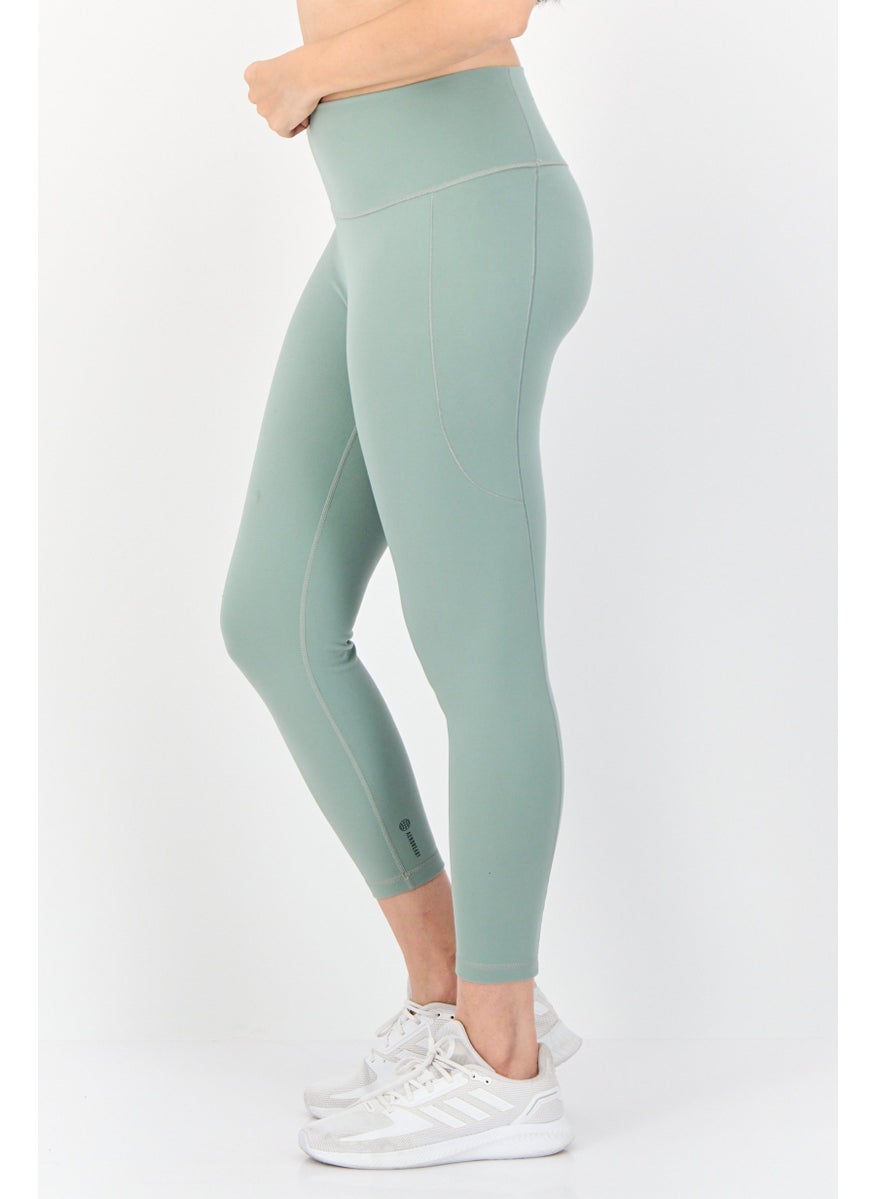 Adidas Women Sportswear Fit Yoga Legging, Sage Green  - Image 4