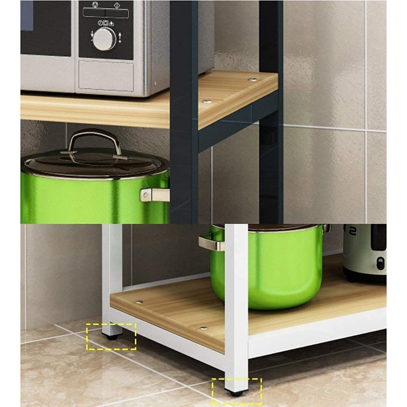 INDIAN DECOR INDIAN DECOR XL46200 Kitchen Shelf 3 Layers Microwave Oven Rack FloorStanding Oven Rack Multifunction Coffee MachineBread MachineTableware Storage RackSpice Rack  - Image 4