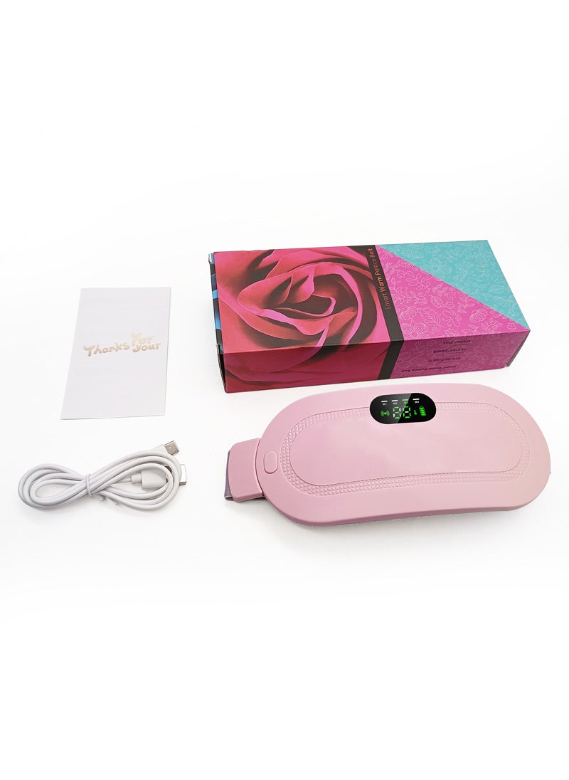 Generic New Heated Waist Belt for Women Menstrual Pain Relief Pink color box 