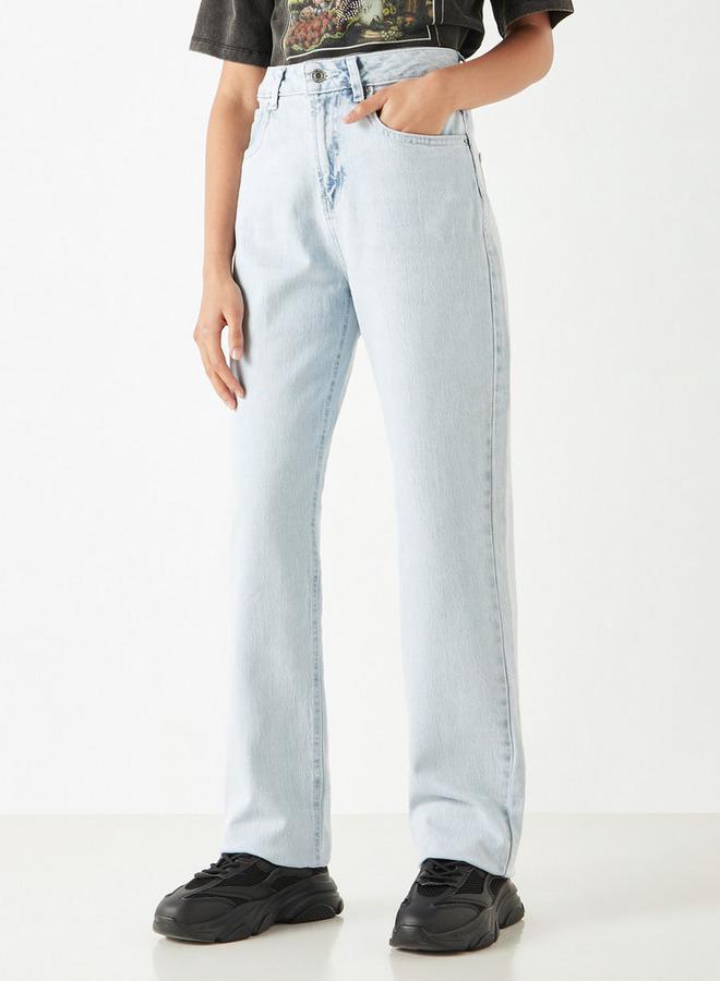 Lee Cooper Straight Fit Jeans with Pockets - Image 1