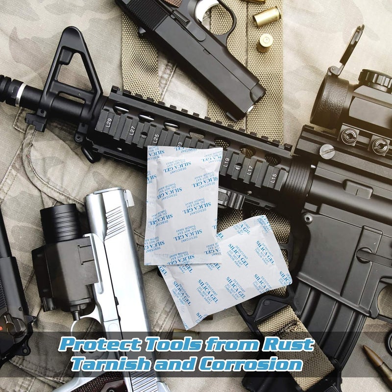 500 جرام (2 عبوة) ممتصات الرطوبة من الدرجة الغذائية عبوات هلام السيليكا المجففة للتحكم في تخزين الرطوبة - Image 4