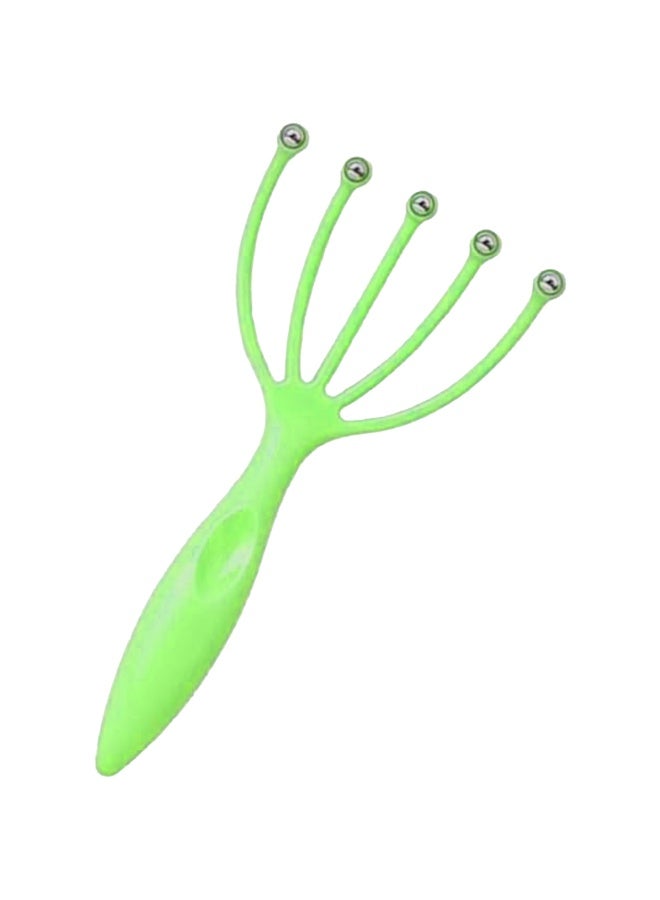 Head Handheld Claw Spa Scalp Massager, Rotatable Stainless Steel Roller Head Scratcher, Neck and Back Body Massage Tool for Men Women Hair Growth, Muscle Relax, Blood Circulation - Green - Image 2
