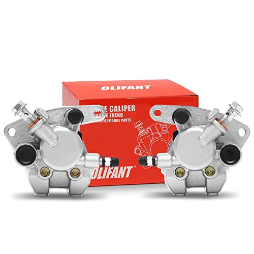 OLIFANT Front Brake Calipers for Yamaha Warrior 350 Big Bear 250 350 400 Grizzly 350 400 450 660 Kodiak 400 450 Raptor 125 350 660 Banshee 350 Bruin 350 250 Blaster 200 - Image 1