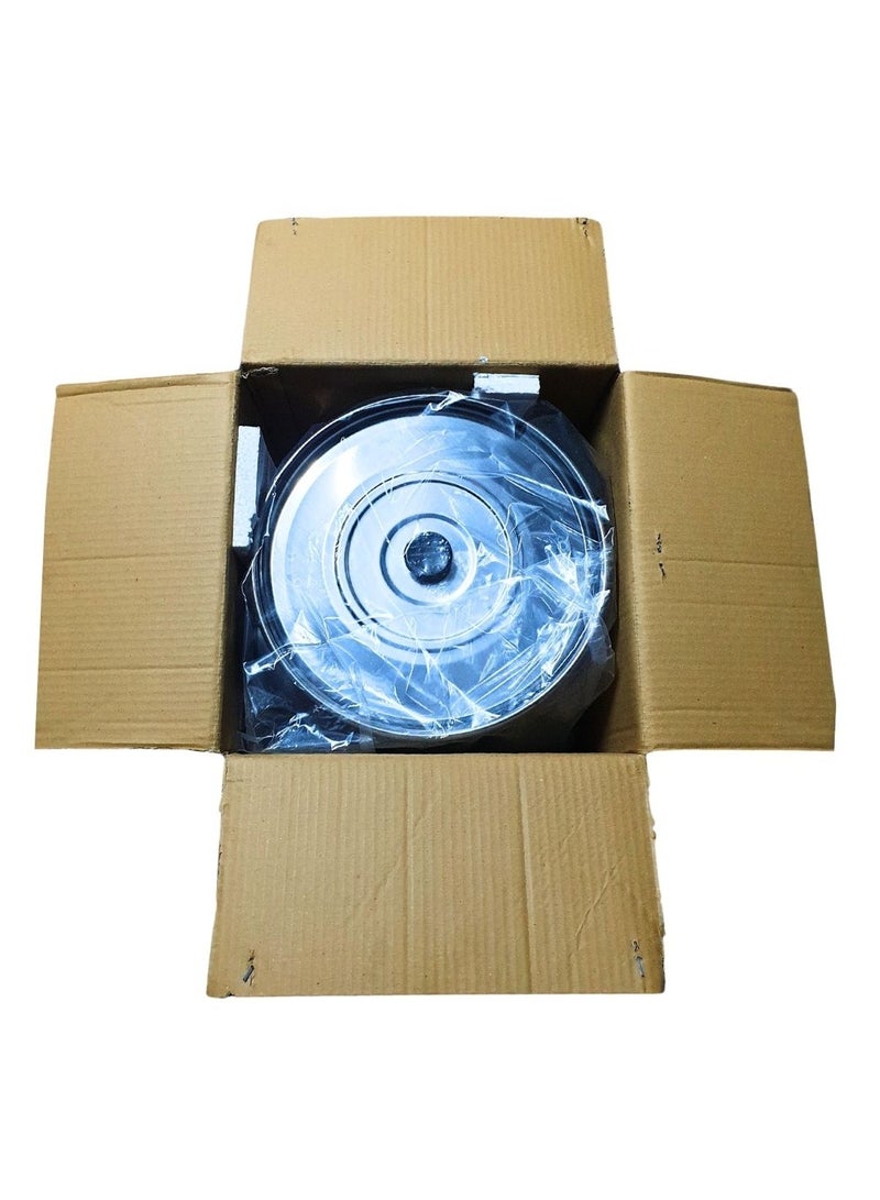 ARTC Electric Churning Machine 350W Stainless Steel Round Shape For Butter Extraction 40 Liter Silver And Black