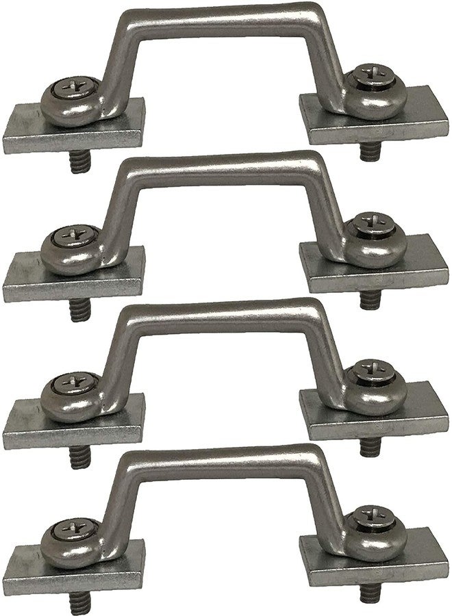Pmsanzay Pack of 4 Kayak Track Mount Kayak Boat Bungee Deck Loop Tie Down Eyelet to Hold Your Bungee Cord or Ropes Strap Up to 1.3" for Kayak, Canoes and Boats Deck Rigging - No Drilling - No Track - Image 2