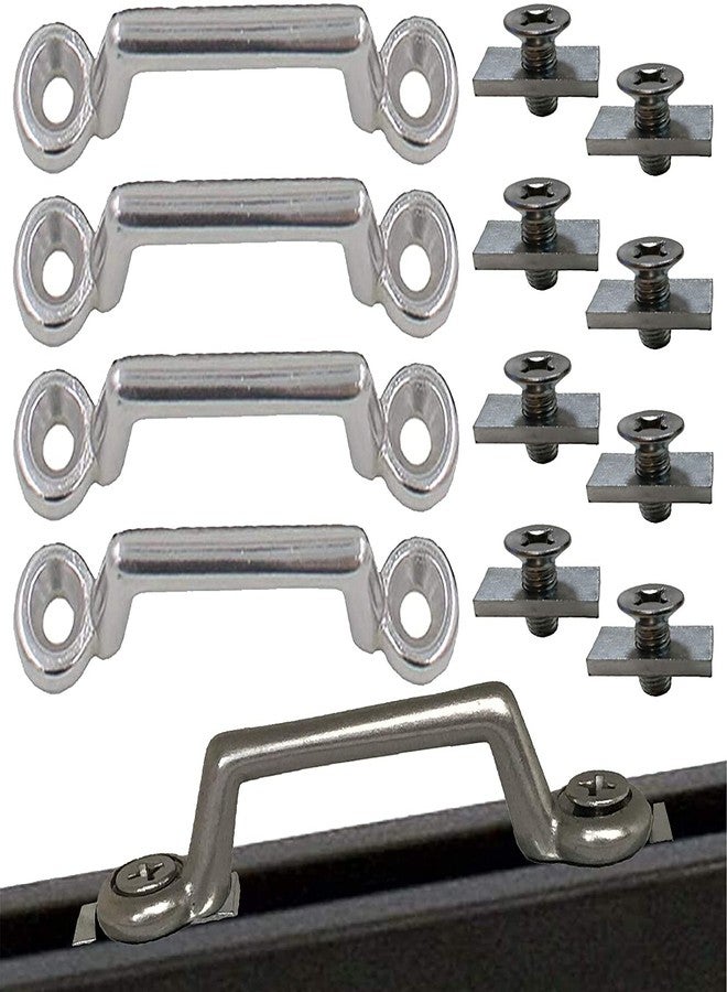 Pmsanzay Pack of 4 Kayak Track Mount Kayak Boat Bungee Deck Loop Tie Down Eyelet to Hold Your Bungee Cord or Ropes Strap Up to 1.3" for Kayak, Canoes and Boats Deck Rigging - No Drilling - No Track - Image 1