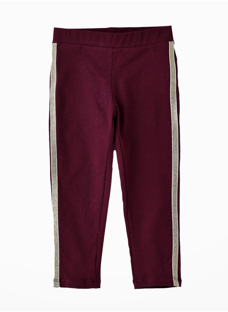 Jelliene Stretchy Comfort: Girls' Cotton Blend Knitted Leggings  - Image 1