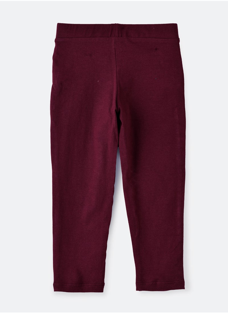 Jelliene Stretchy Comfort: Girls' Cotton Blend Knitted Leggings  - Image 2