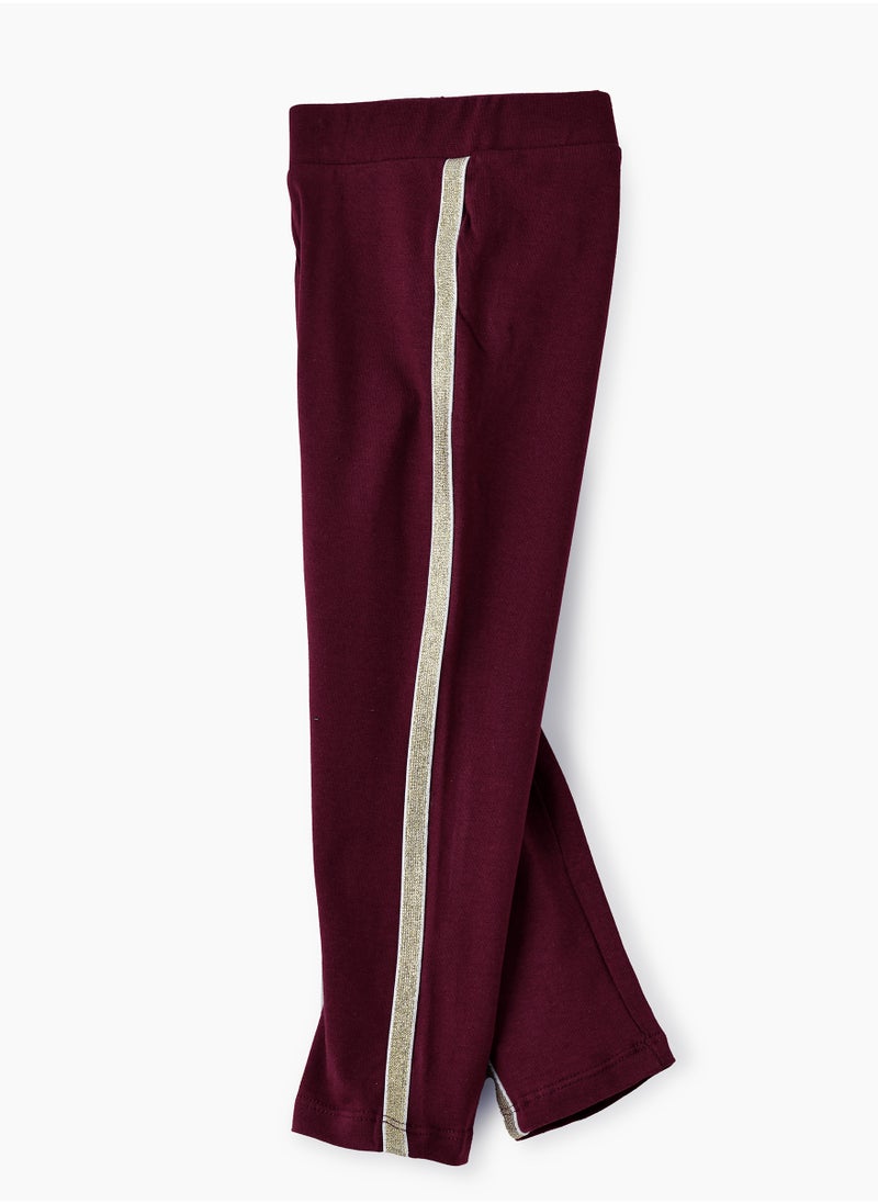 Jelliene Stretchy Comfort: Girls' Cotton Blend Knitted Leggings  - Image 3
