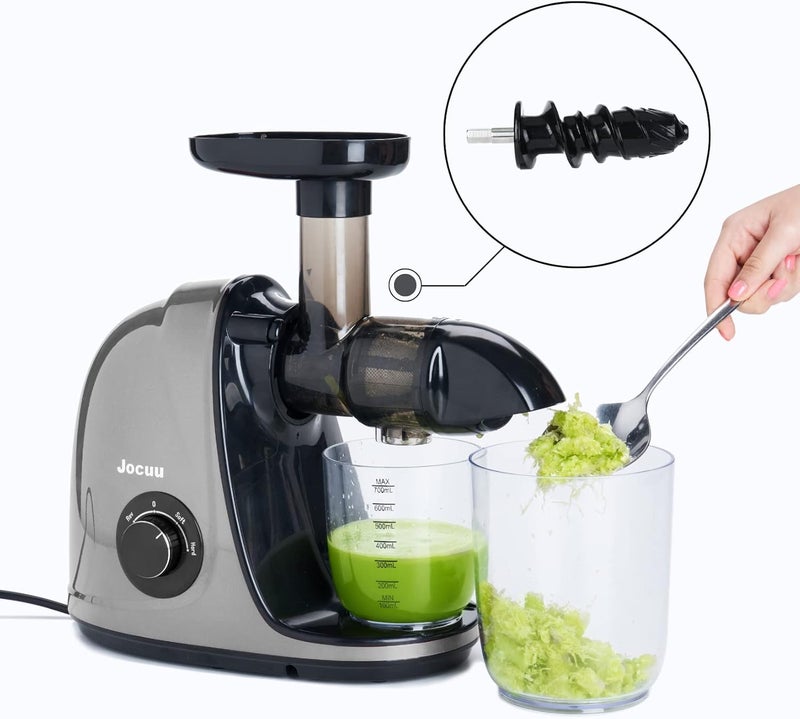 Jocuu ZM1503 Masticating Juicer Attachment Kit with Main Body, Spiral Auger, Filter, Feeding Chut and End Cup Included, Made from Premium BPA Free Materials (Acc 06) - Image 2