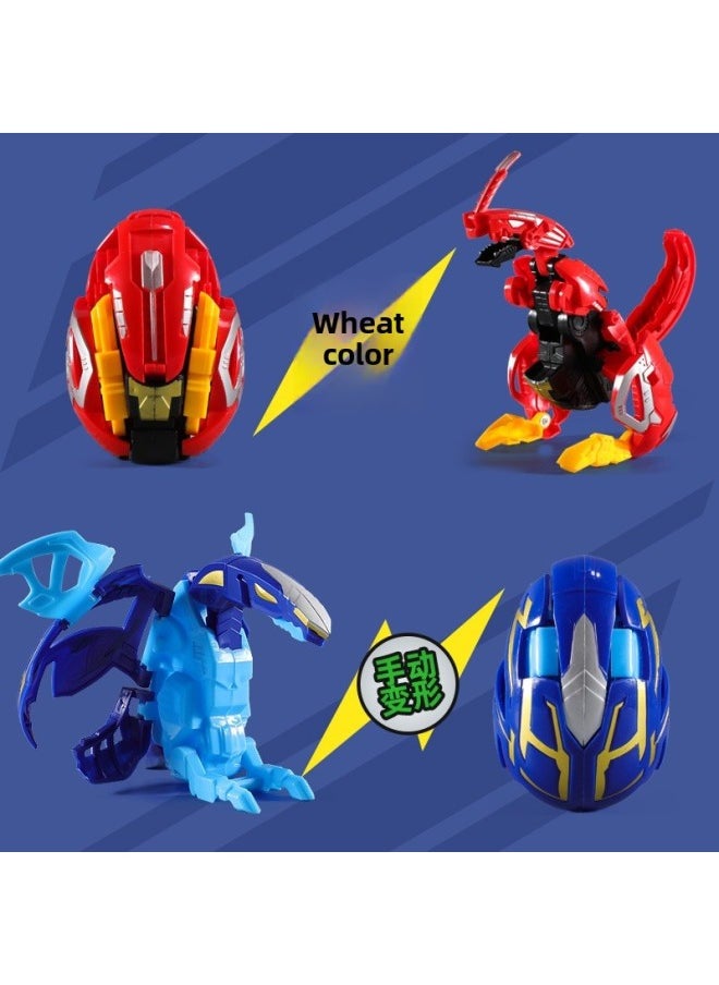 Bernard Produces Cafe Egg God Entry Level Toy Boy Genuine Authorized Manual Deformation Dinosaur Egg Pterosaur Children-Color:Morse Boom (Mammoth) Manual Deformation  - Image 4