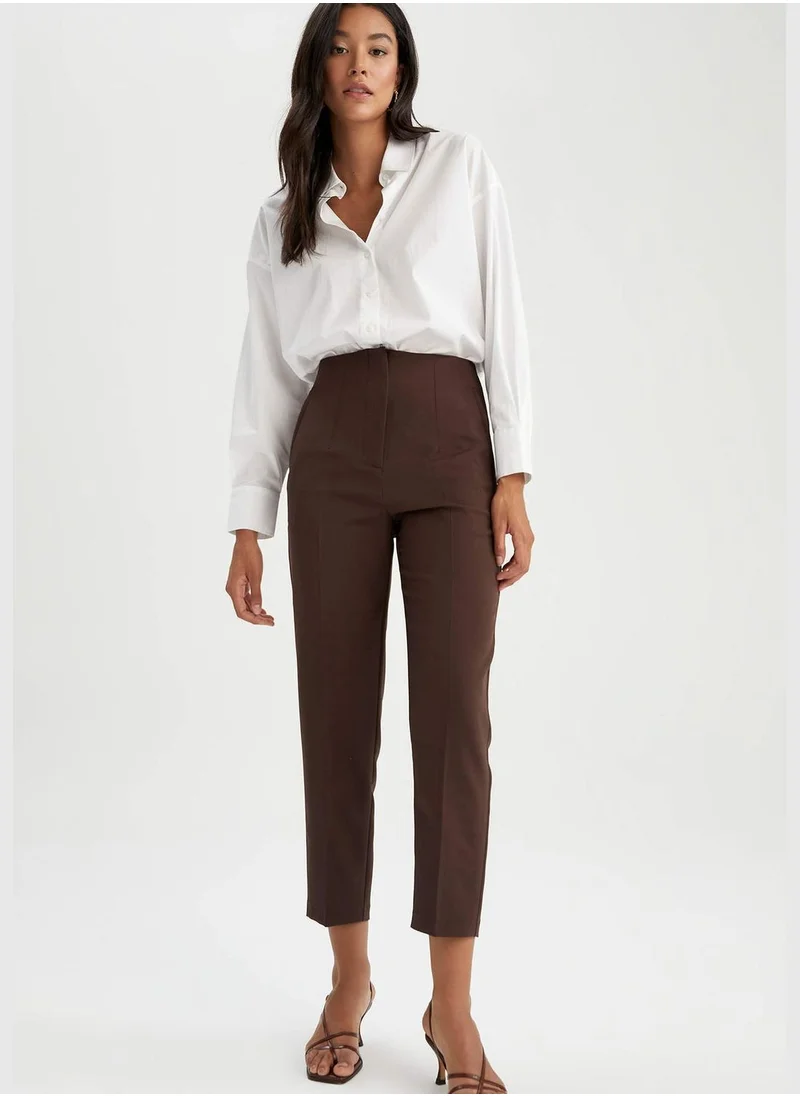 DeFacto Slim Fit High Waisted Chinos