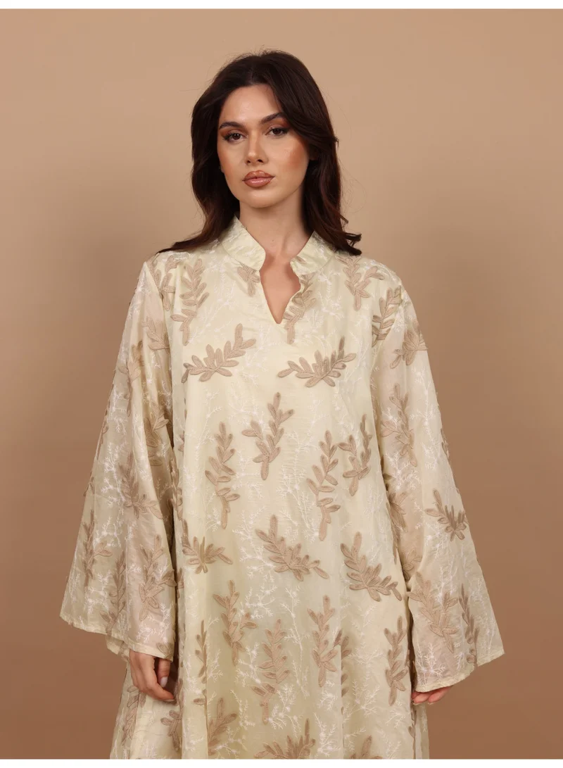 اكسا جلابية حديقة ناعمة IK5031 اصفر