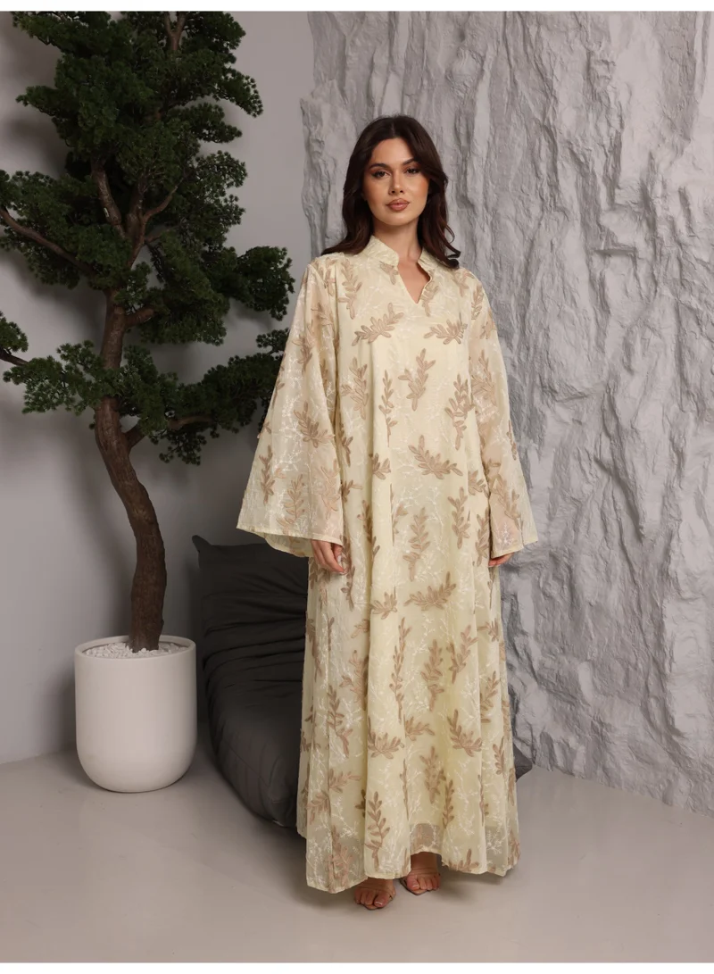 اكسا جلابية حديقة ناعمة IK5031 اصفر