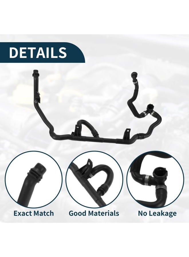 TUCKBOLD 4-Way Hose Water Hose Assembly for BMW 335i 3.0L 2007-2010 Good Sealing No.17127548230 Engine Radiator Coolant Hose Black 1 Pcs - Image 4