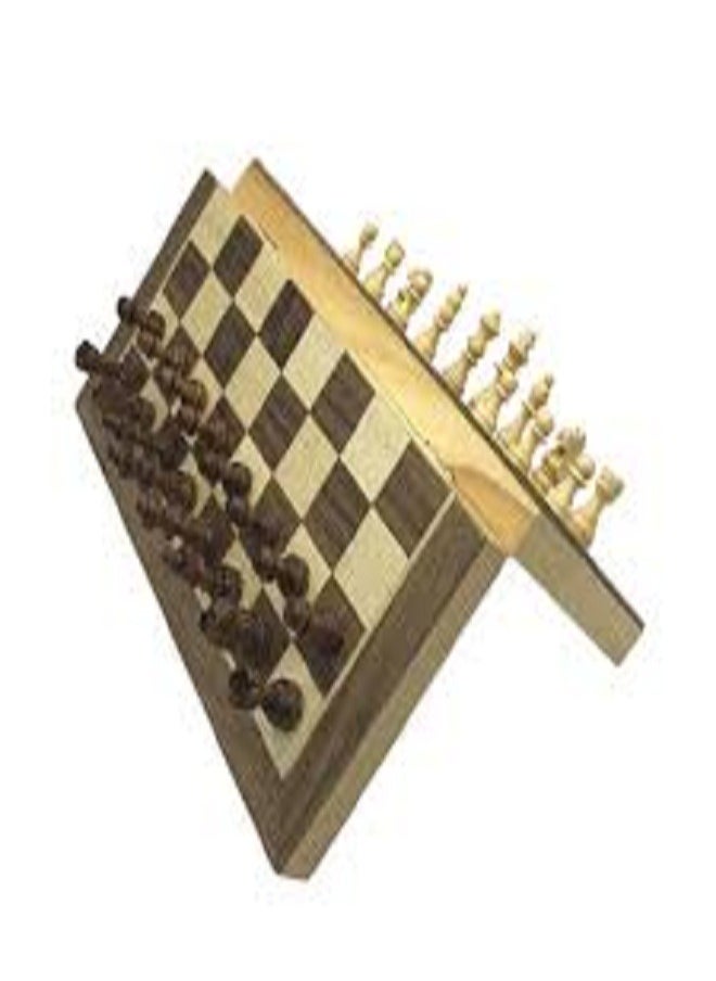 Generic - Portable 3-in-1 Magnetic Foldable Chess Table Set Portable Chess Table Set Adult Unique Game Flower Table Chess Set (M) - Image 1