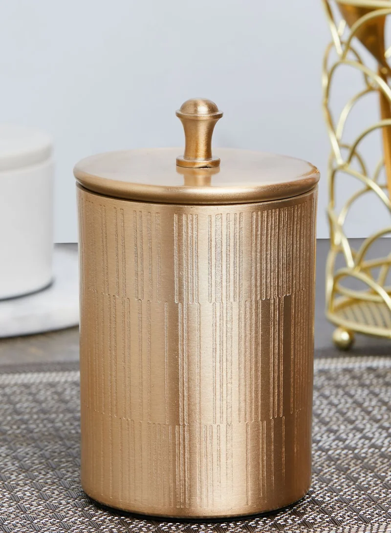 Premier Allegra Champagne Gold Canister With Lid