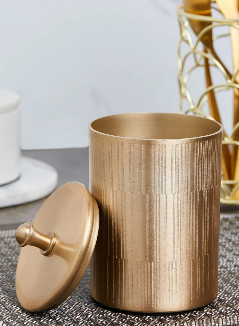 Premier Allegra Champagne Gold Canister With Lid