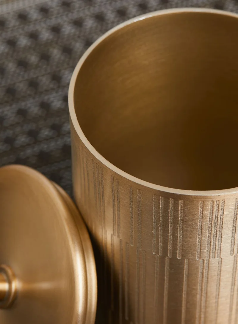 Premier Allegra Champagne Gold Canister With Lid