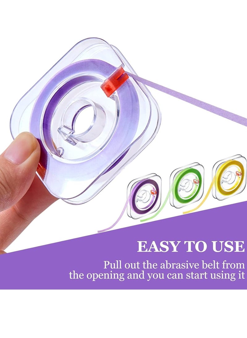 SYOSI - Dental Polishing Strips Tooth File Dental Polisher for Teeth Sanding Grinding Deep Teeth Cleaning Tool Tooth Polish Abrasive Strip Oral Care 3 Rolls 4mm x 6m - Image 1