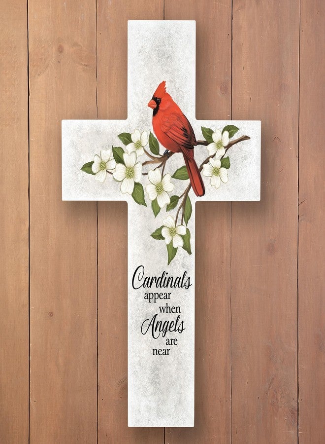Collections Etc Cardinals Appear When Angels Are Near Wall Cross - Image 2