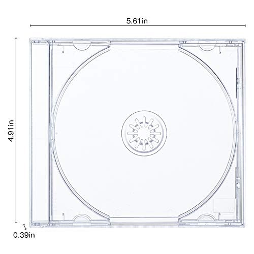 Maxtek 10.4 mm Standard Single Clear CD Jewel Case with Assembled Clear Tray, 25 Pack - Image 3