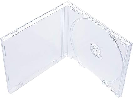 Maxtek 10.4 mm Standard Single Clear CD Jewel Case with Assembled Clear Tray, 25 Pack - Image 4