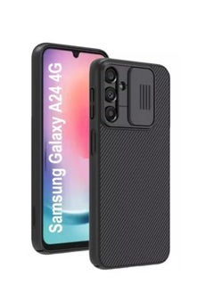 Fashion Case For Samsung Galaxy A24 4g Cover Camshield Protective With Camera Protector Hard Pc Ultra Thin Anti Scratch Phone Case For Black  - Image 1