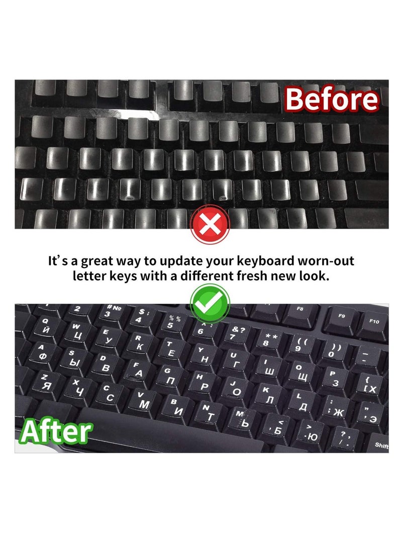 Meetion 3 pack Durable Arabic Keyboard Layout Sticker for PC Laptop (Arabic) - Image 3