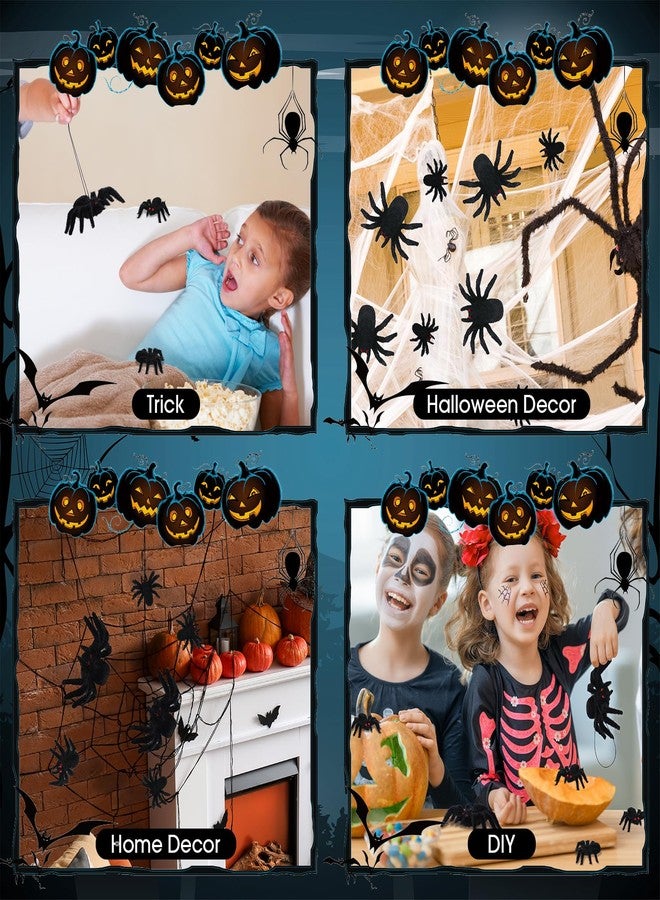 Seenelling مجموعة زينة عناكب معلقة للهالوين من سينيلينج، 24 قطعة، عناكب صغيرة واقعية ذات شعر كثيف، دعائم مقلب مخيفة لتزيين حفلات الهالوين وبيوت الأشباح والساحات (3.15 × 4.33 بوصة، 1.77 × 2.56 بوصة) - Image 5