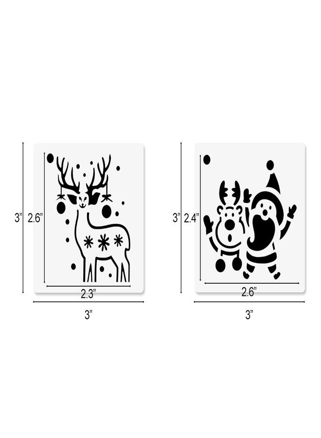 CODOHI 30 Pcs Christmas Stencils 3x3 in - Image 2