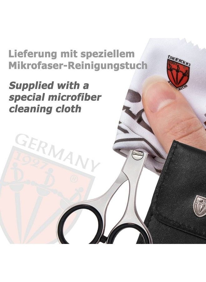 3 Swords Germany Professional Nostril Nose And Ear Hair Scissors Stainless Steel Straight Blade Rounded Tip With Black Case  - Image 4