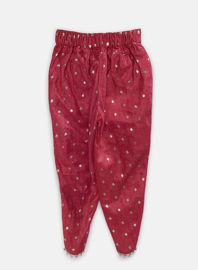 Ziory 2Pcs Infant Girls yellow Dhoti Kurta Outfits for girls, kids girls (2-3 Years) - Image 5