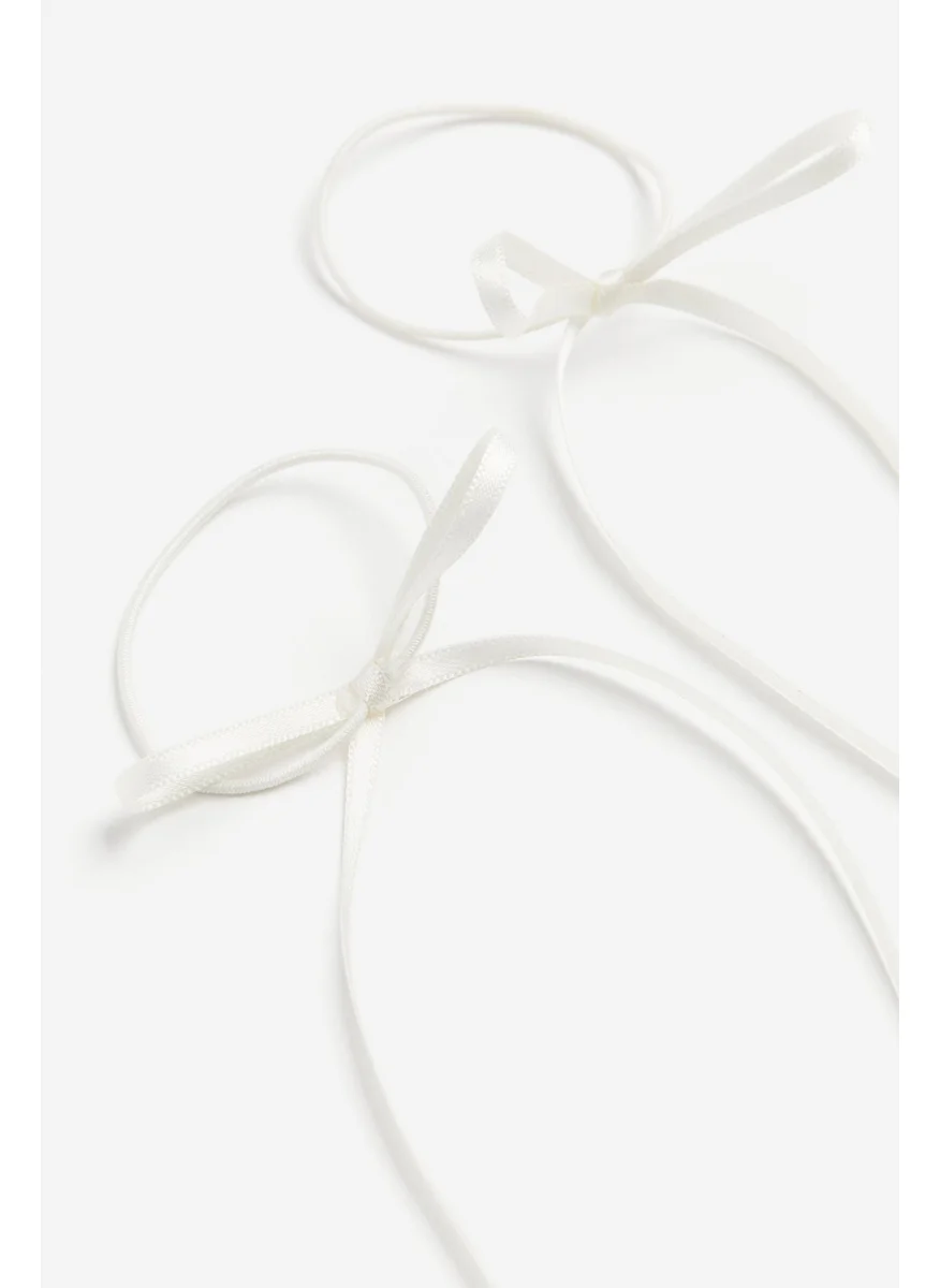 H&M 2-Pack Bow-Detail Hair Elastics