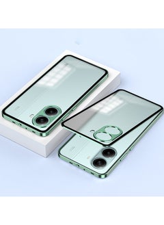 General phone case is compatible with Poco X7 Pro & Redmi Turbo 4 5G, metal frame + PC matte surface back cover 