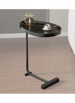 DubaiGallery Side table simple and modern corner sofa aesthetic standing table oval coffee table tea table wood floor design home furniture  - Image 2