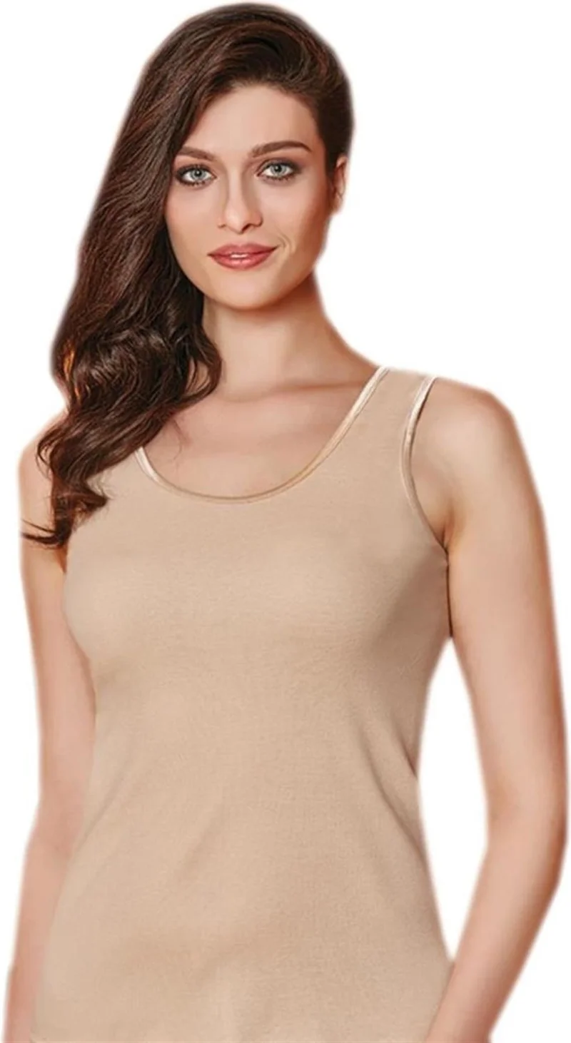 بيراك 2015 Ribana Satin Piping Wide Strap Women's Undershirt