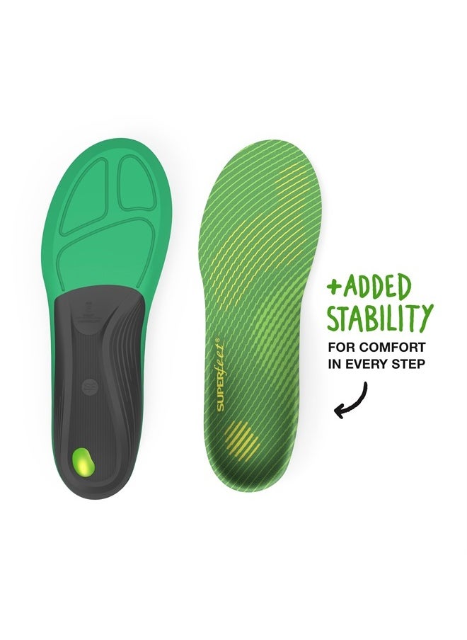 SUPERfeet - Run Support High Arch Insoles - High Arch Support - Trim-to-Fit Carbon Fiber Orthotic Shoe Inserts for Running Shoes - Professional Grade - 11.5-13 Men / 12.5-14 Women - Image 1