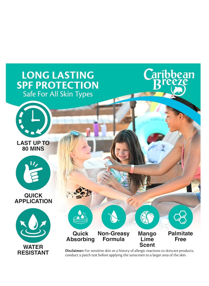 كاريبيان بريز بخاخ مستمر تروبيكال ميست بعامل حماية من الشمس 50 للاطفال 156 جرام - Image 4