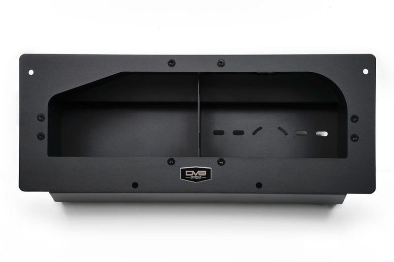 DV8 Offroad Air Compressor Mount & Storage Box for The 2021-2025 Ford Bronco | Designed for ARB Single or Twin Air Compressors | Heat Shield to Reduce Temperatures from Exhaust/Exterior - Image 1