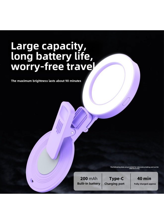 Three Generations Of Mobile Phone Selfie Mirror With Fill Light Rear Camera Selfie Beauty Artifact HD Fill Light Mirror-Specifications: Bluetooth Remote Control★Fill Light★Selfie Mirror★Free Type-c Data Cable