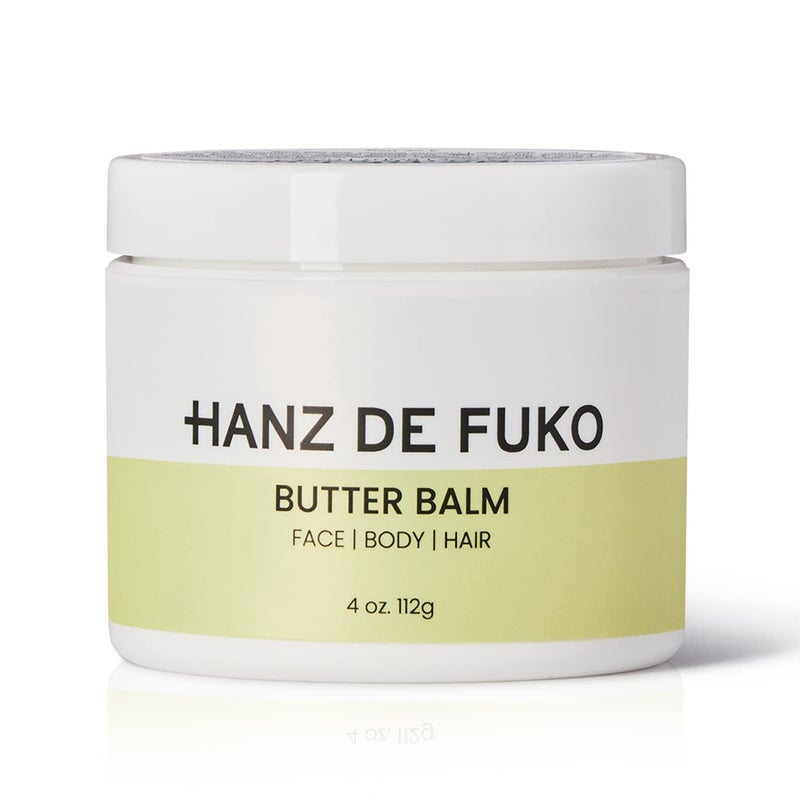 Hanz de Fuko Butter Balm - Use for Face, Lips, Beard, Hair, Body, Dry Skin & More â€“ Nourishing Botanical Moisturizer, Helps Soothe & Repair w/Shea Butter & Avocado Oil â€“ 4 oz - Image 1