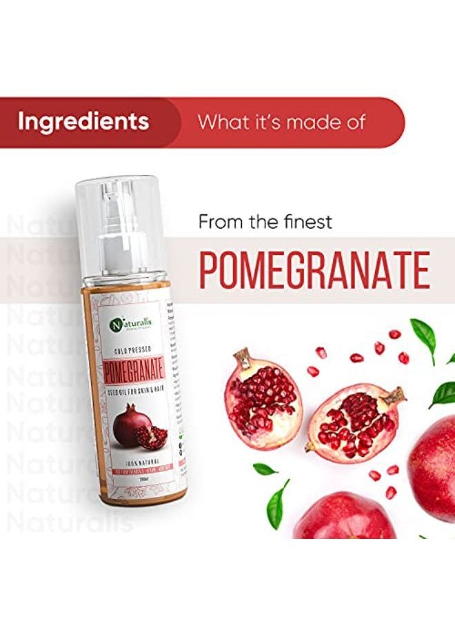 Naturalis Essence Of Nature Cold Pressed Pomegranate Carrier Oil For Skin And Hair, 200 Ml  - Image 5