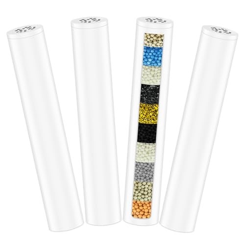 Slirceods Multi-Stage Shower Filter Compatible with FEELSO High Pressure 7 Spray Shower Handheld, Hard Water High Efficiency Filter,4 Pack-Model Number 72210BC - Image 1