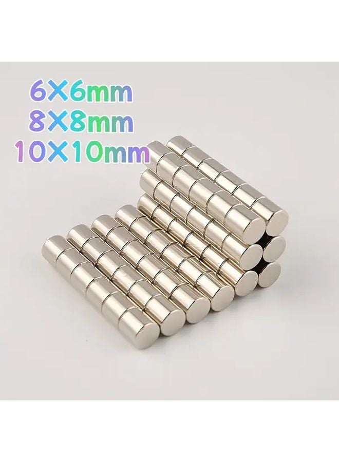 50Pcs 10X10mm Small Cylindrical Magnets Heavy Duty Magnetic Hold For Fridge Whiteboard - Image 2