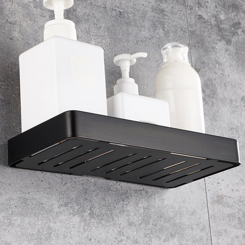 Black 304 Stainless Steel Soap Holder: Wall Mount - Anti-Corrosion Wear Resistant Soap Rack with Drain, Rounded Corners & 2 Hooks for Bathroom Kitchen Shower - Image 5