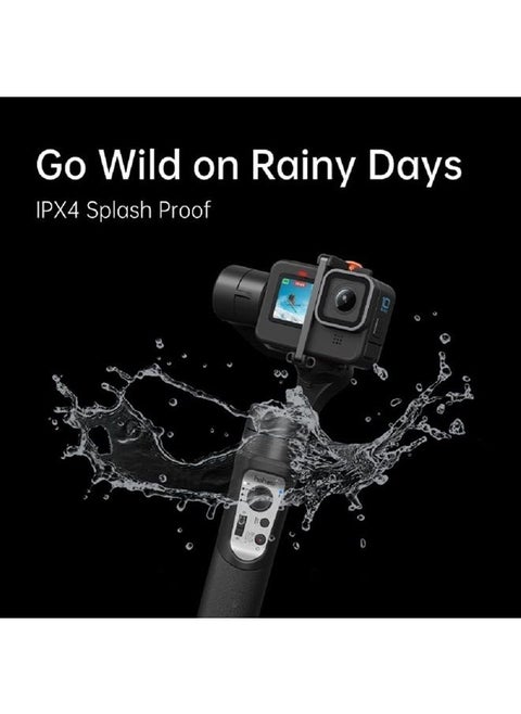 iSteady Pro 4 3-Axis Gimbal for GoPro Hero 10/9/8/7/6/5 Action Camera Gimbal Stabilizer with Extension Rod, for OSMO Action,for Insta360 for Sony RX0, IPX4 Splash-Proof Bluetooth Control