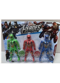 Heroes 3-Piece Superhero Figure Toy Set for Kids 